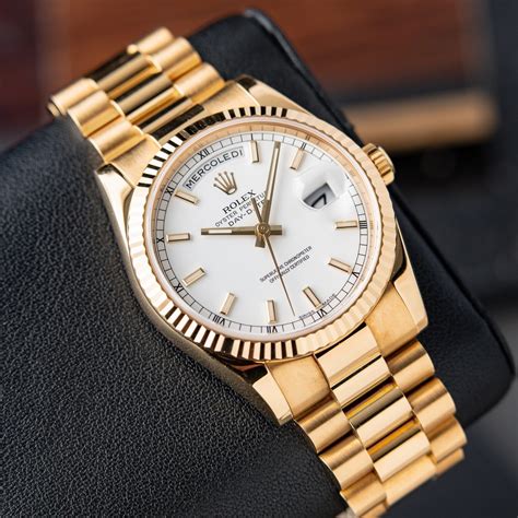 gold rolex white face|gold Rolex watch price.